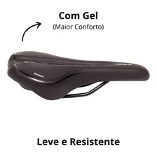 Selim Gel Banco Confortável Gta Tech Vazado Bicicleta Mtb Foto mini 3