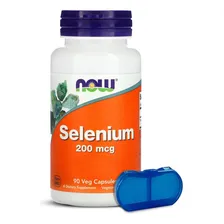 SelĂȘnio 200mg Now Foods Selenium 90 Veg CĂĄps Porta CĂĄpsulas Foto mini 1