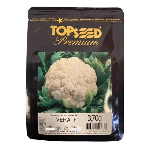 Semente Couve Flor Híb. Vera Verão Topseed 1.000 Sementes Foto 1