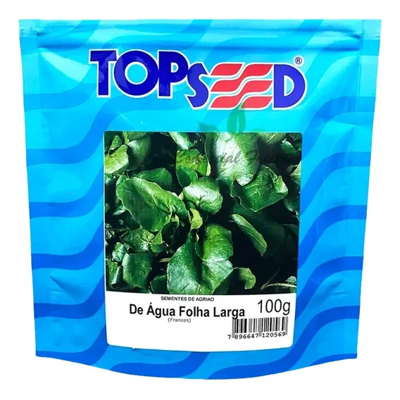 Semente de agrião folha larga Agriao da Agua Topseed 100g Foto 1