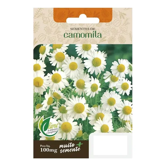Sementes De Camomila Topseed Garden 100mg Ervas Chá Flores Foto 1