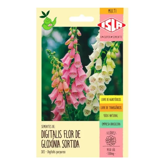 Sementes De Digitalis Flor De Gloxínia Sortida Flor Foto 1