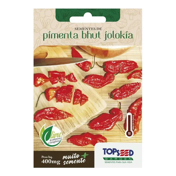 Sementes De Pimenta Bhut Jolokia Topseed Foto 1