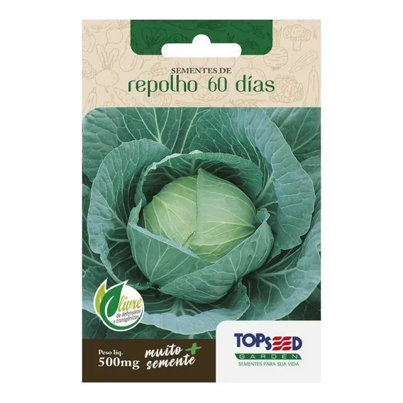 Sementes Repolho (60 Dias) Topseed Foto 1