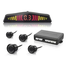 Sensor De Estacionamento Preto + Câmera De Ré Com Retrovisor Foto mini 4