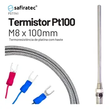 Sensor De Temperatura Termistor Pt100 M8x100mm 1 Metro Foto mini  2