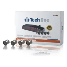 Sensor Estacionamento 4 Pontos Preto Fosco Display Led Foto mini 1