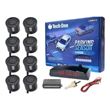 Sensor Estacionamento 8 Pontos Preto Fosco Display Led Foto mini 1