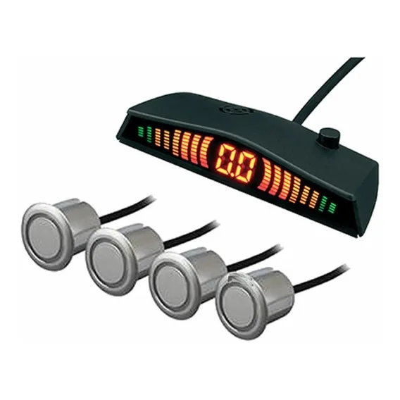Sensor Estacionamento Kx3 4 Pontos Carro Prata Led Foto 1