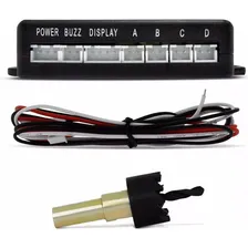 Sensor Estacionamento Ré 4 Pontos Universal Display Cor Branco Foto mini  2