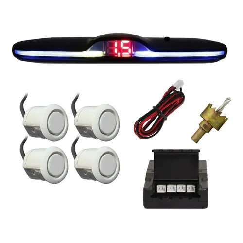 Sensor Estacionamento Ré 4 Pontos Universal Tela Display Foto 1
