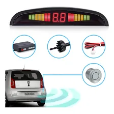 Sensor Estacionamento Re 4 Sensor Display Led Sonoro Branco Cor Prateado Foto mini 1