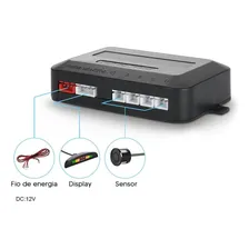 Sensor Estacionamento Ré 4 Sensores Display Cores Automotivo Foto mini 3