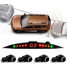 Sensor Estacionamento Ré 4 Sensores Display Cores Tech One Foto mini 4