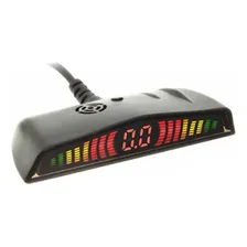 Sensor Estacionamento Ré 4 Sensores Prata Univ Display Led Foto mini 3