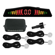 Sensor Estacionamento Ré C/ Display Preto Prata Branco Cor Preto Foto mini 1
