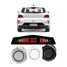 Sensor Estacionamento Ré Display Colorido Preto Branco Prata Foto mini  3
