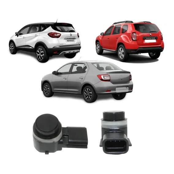 Sensor Estacionamento Renault Captur Duster Logan Cor Preto Foto 1
