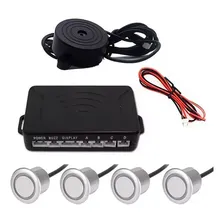 Sensor Estacionamento Universal 4 Sensor Para Veiculos Cor Prata Foto mini 1