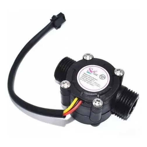 Sensor Fluxo / Vazão De Agua 1/2 1-30 L/ Min Yf-s201/ Nf-e Foto 1
