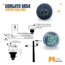 Sensor Fotocélula Rele Para Base 3 Pinos Bivolt 1000w Qualitronix QR54 Foto mini 4