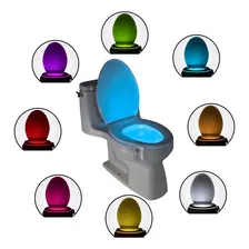 Sensor Luz Led 8 Cores Vaso Sanitário Privada Lightbowl Foto mini  2