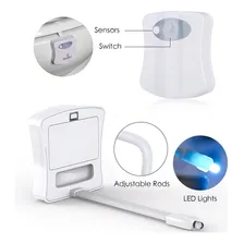 Sensor Luz Led 8 Cores Vaso Sanitário Privada Lightbowl Foto mini 4