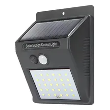 Sensor Luz Led Carregador Solar Presença Arandela Balizador Foto mini  2