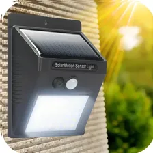 Sensor Luz Led Carregador Solar Presença Arandela Balizador Foto mini  3