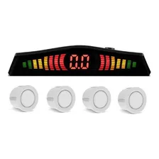 Sensor Re Estacionamento 4 Pontos Branco Display Led Foto mini 1