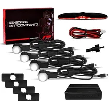 Sensor Re Estacionamento 4 Pontos Branco Embutir Modelo Oem Foto  mini 1