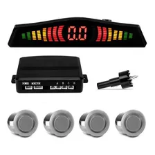 Sensor Re Estacionamento 4 Pontos Prata Display Led Foto mini 3