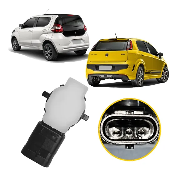 Sensor Re Estacionamento Fiat Mobi Punto 2014 18 2019 2020 Cor Preto Foto 1