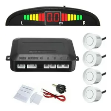 Sensor Ré Estacionamento Led Cor Carro Fit Cinza Barium Foto mini  2