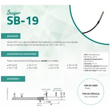 Sensor Temperatura Ntc Full Gauge Sb19 2,5m Foto mini 2
