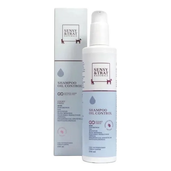 Sensy & Trat Naturals Shampoo Oil Control Para Cães E Gatos Foto 1