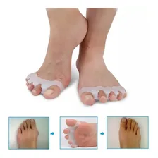 Separador De Silicone P/ Dedos Pés - Calos - Joanete - Par Cor Branco Foto  mini 1