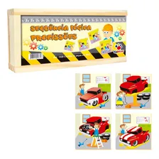 Sequência Lógica Profissões Jogo Educativo 16 Peças Mdf Foto mini 1