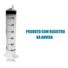 Seringa 60ml Siliconada Ozonioterapia Bico Slip Sr - 10un Foto mini  2