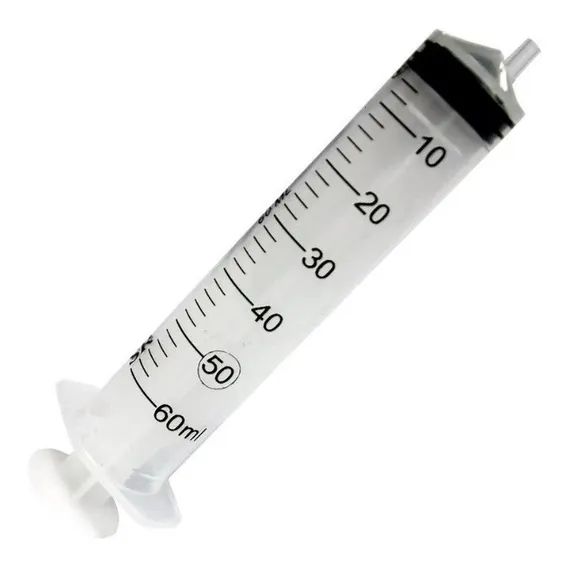 Seringa 60ml Siliconada Ozonioterapia Bico Slip Sr - 10un Foto 1