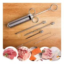 Seringa Injetor Temperos 3 Agulhas Inox Profissional Carne Foto mini 3