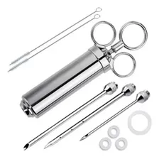 Seringa Injetora De Temperos Molhos Agulha Inox Carne Frango Foto mini  3