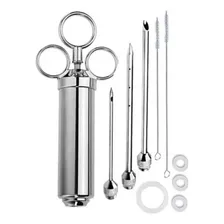 Seringa Injetora De Temperos Molhos Agulha Inox Carne Frango Foto mini  2