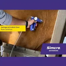 Seringa Veterinária Simcro Accurus 12ml Fluxo Continuo - Aumento de dose de 0,5 em 0,5ml Foto mini 3