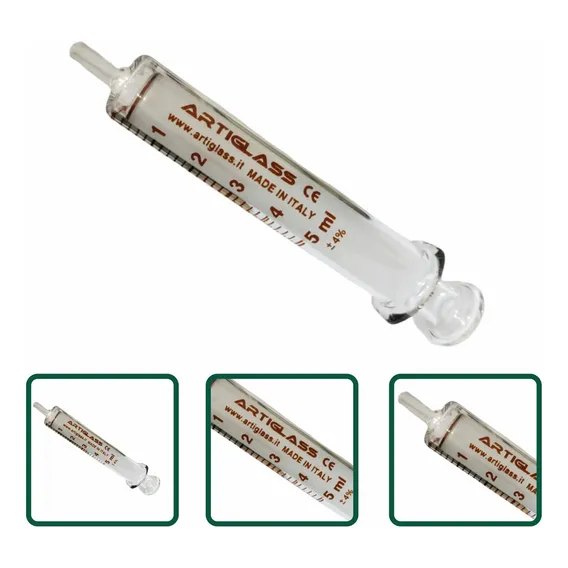 Seringa Vidro Bico Vidro 5ml Foto 1