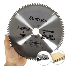 Serra Circular 250mm Corte Disco 10 Polegadas 100 Dentes Aço Foto mini 4