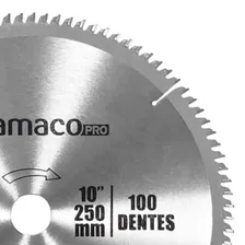 Serra Circular 250mm Corte Disco 10 Polegadas 100 Dentes Aço Foto mini 2