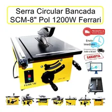 Serra Circular Bancada Ferrari 2 Cv 8 Pol Scm 1200 Ferrari 220V Foto mini 4