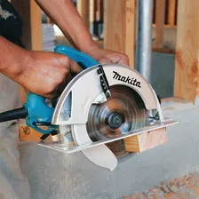 Serra circular elétrica Makita 5007N 185mm 1.8kW azul-turquesa 127V Foto mini 4