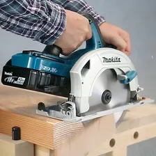 Serra circular elétrica sem fio Makita DHS710Z 190mm azul-turquesa 36V Foto mini 4